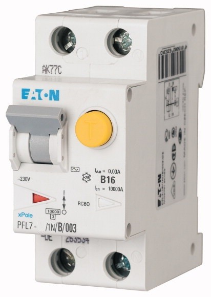 Диференційний автомат Eaton PFL7-6/1N/B/003 1P+N 6A тип B 30mA